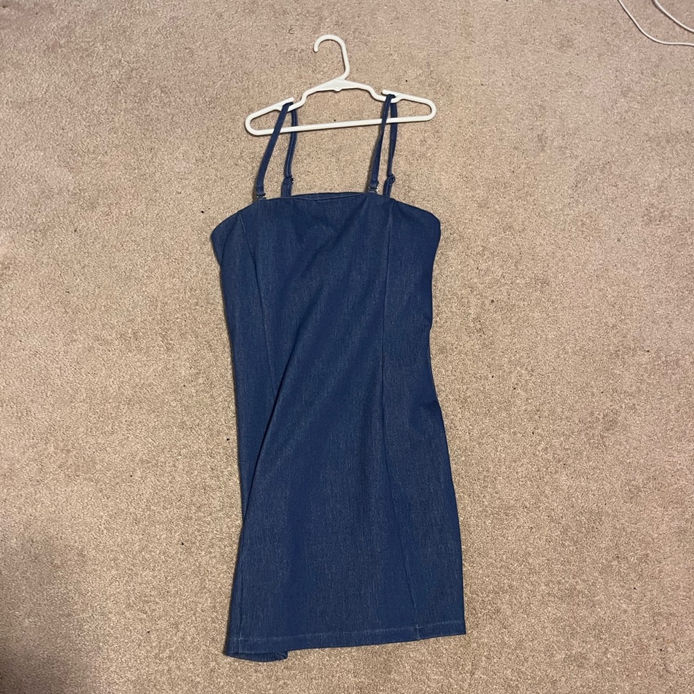 Blue denim dress. Small.